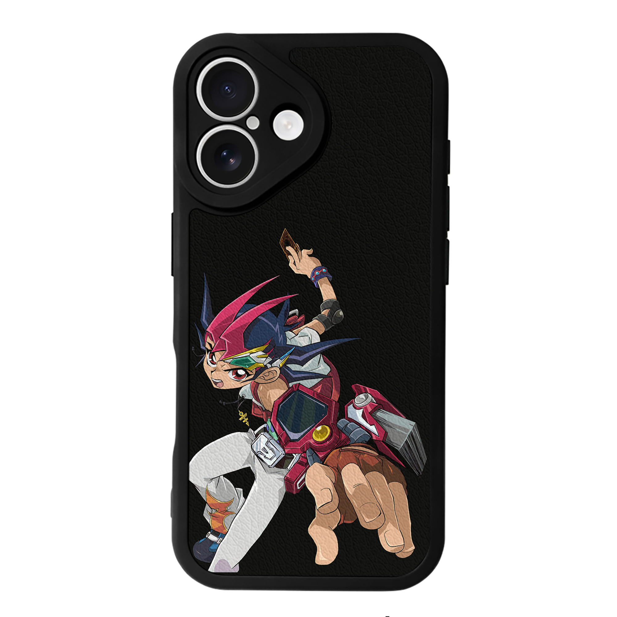 （画像用） 遊☆戯☆王 Yu-Gi-Oh! 【iPhone 16シリーズ対応】シリコンスマホケース（レザー調） 材質：シリコン